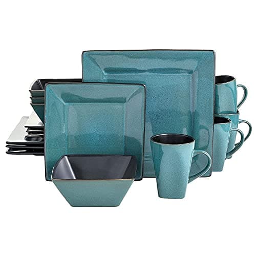 Gibson Elite Kiesling 16-Piece Dinnerware Set - Red, Service for 4 ...