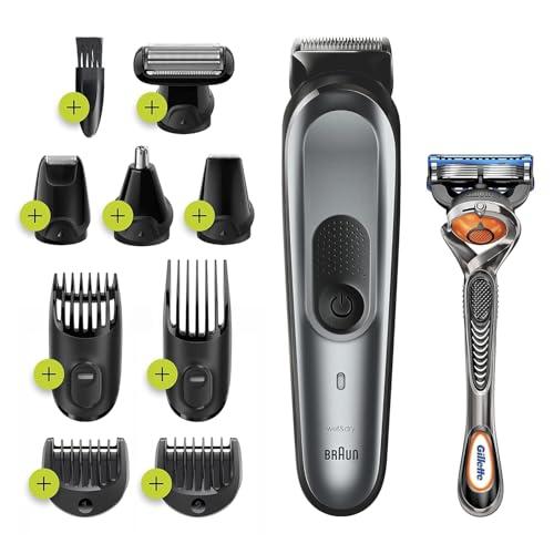 Braun MGK7221 10-in-1 Hair Trimmer Beard Trimmer for Men, Body Grooming ...