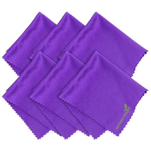 Amazon.com: Screen Mom Screen Cleaner Purple Microfiber Cloths (4 ...