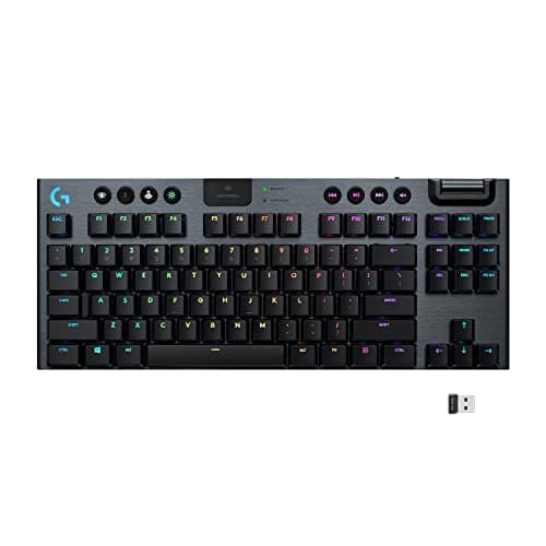 Logitech G915 TKL Lightspeed sans fil RGB, clavier de jeu mécanique sans pavé numérique