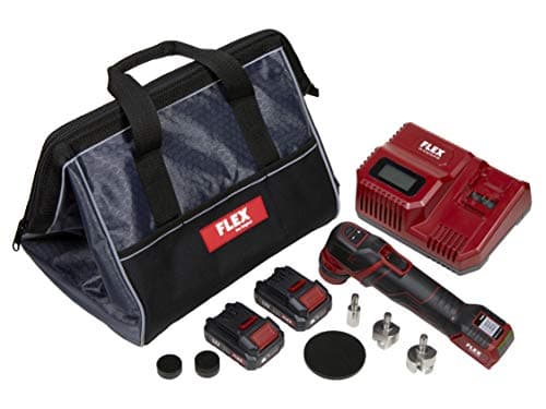 Flex PXE 80 Cordless Mini Nano Polisher Kit | 2 Batteries Polish and Pads
