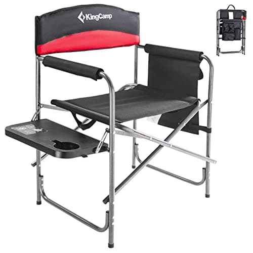 KingCamp Heavy Duty Camping Directors Chair, Folding Oversized Portable ...
