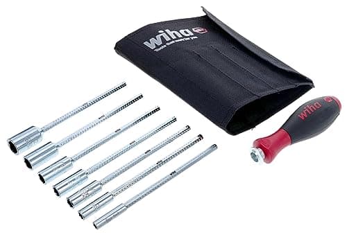 Wiha - Nut Driver Set: 5 Pc, 7/32 to 1/2", Solid Shaft, Ergonomic ...