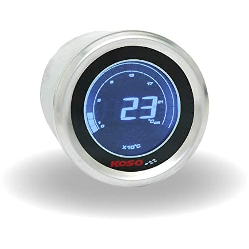 Koso North America Digital Coolant Temperature Gauge with Sensor