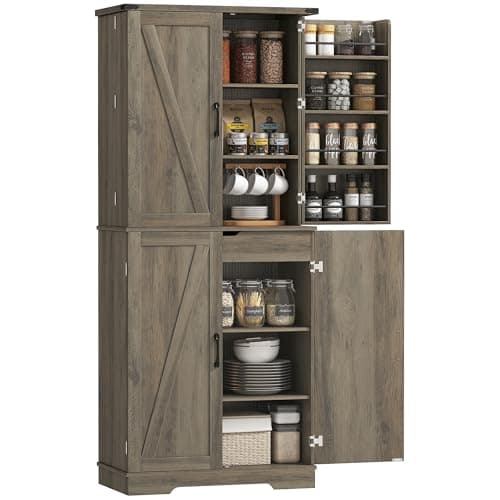 HomCom 72-inch Kitchen Pantry Cabinet