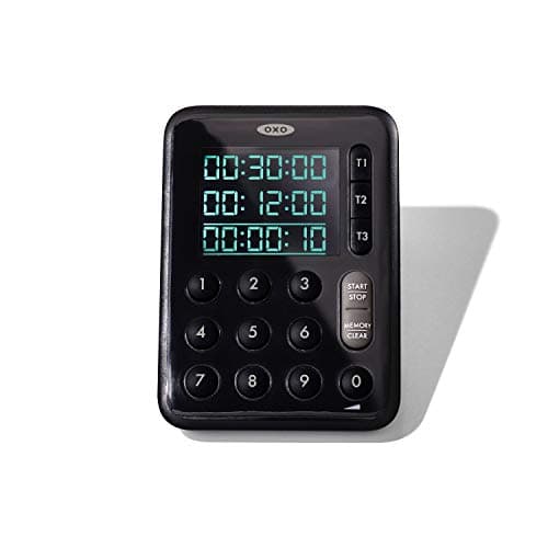 Amazon.com: OXO Good Grips Digital Triple Kitchen Timer - Black & Good ...