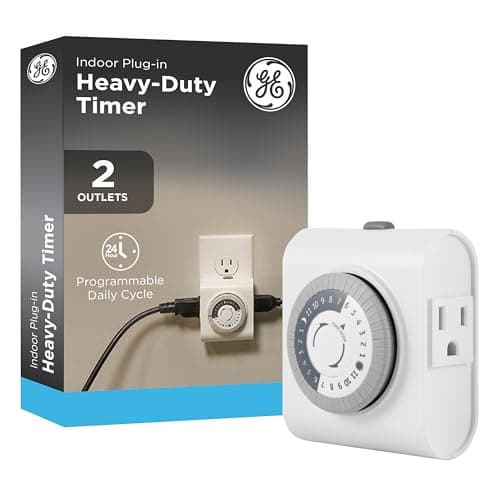 GE 24-Hour Heavy Duty Indoor Plug-In Timer, 2-Outlets, 15075 - Walmart.com