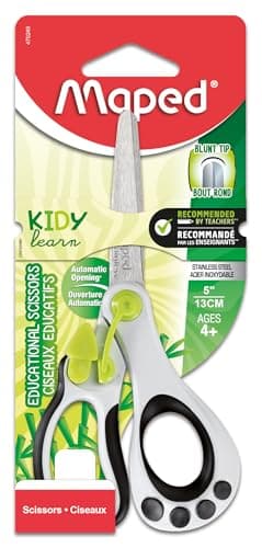 Kidy Learn Spring-Assisted Educational Safety Scissors 5″ – Maped Helix USA