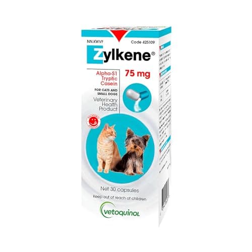 Zylkene Calming Nutritional Supplement For Small Dogs And Cats 75mg x ...