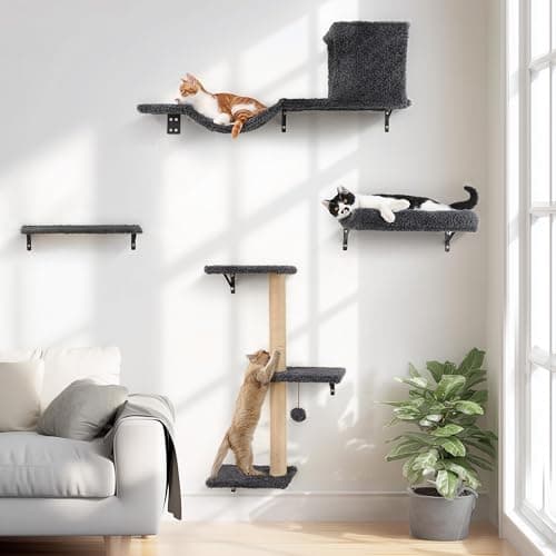 FUKUMARU Cat Wall Shelves Set