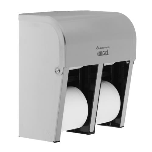 Georgia-Pacific Compact Quad Vertical Four Roll Coreless Tissue Dispenser