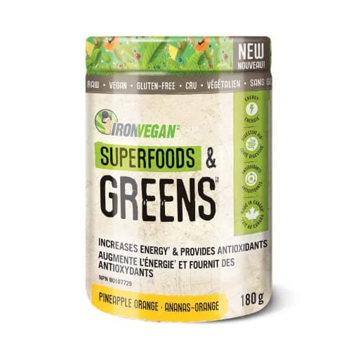 Iron Vegan superaliments et légumes verts