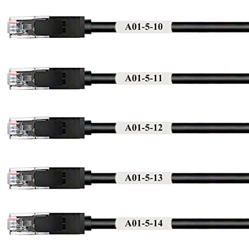 Buy OPQH 600 White Cable Labels with Mark Pen, Cord Labels Can Write On ...