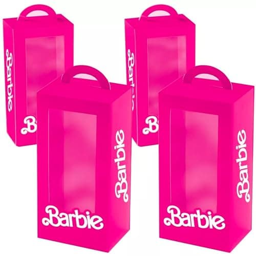 Amazon.com: Amscan Elegant Pink Malibu Barbie Favor Boxes - 8" x 4" x 3 ...