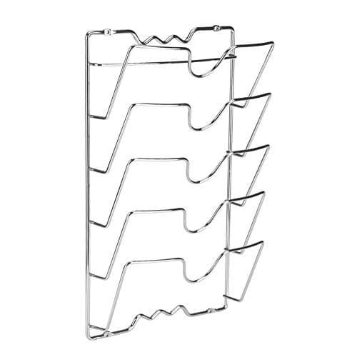mDesign Set of 2 Pot and Pan Rack – Metal Wire Rack for Cookware ...