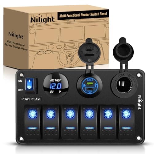 Panneau à 6 interrupteurs bascule Nilight