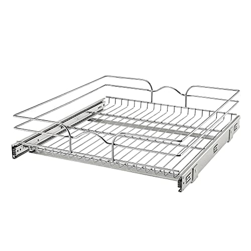 Rev-A-Shelf 20 in. Chrome 4-Basket Pull-Out Pantry with Soft-Close ...