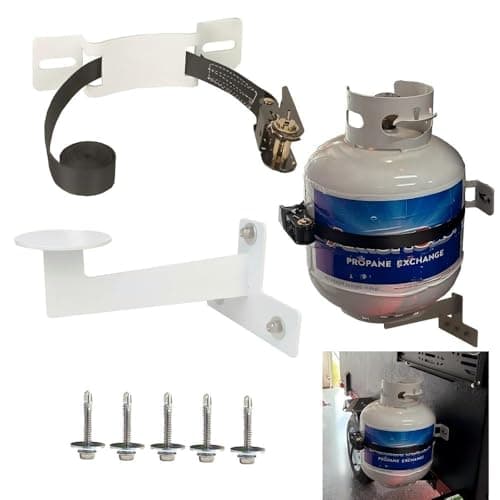 For 100LB Propane Fuel Tank Bracket Straps Heavy Duty Weld Bolt On Lpg ...