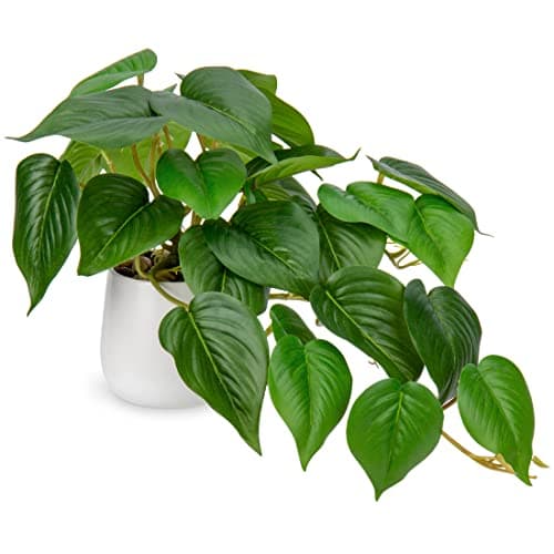 Faux Plants Indoor with Plastic Pots, Realistic Small Fake Plants, Fake ...