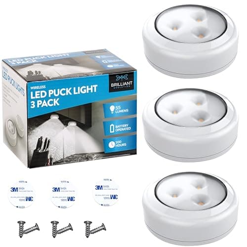 Lampes puck à DEL sans fil Brilliant Evolution