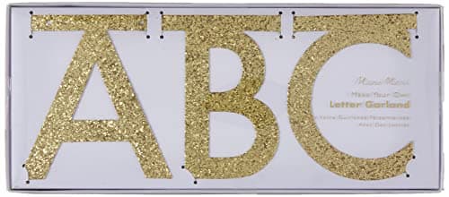 Meri Meri guirlande de lettres à frange dorée