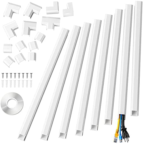 Amazon.com: Yecaye 125in Cord Hider, Large Cord Covers for Wires ...