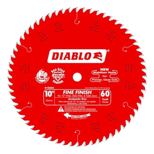 Diablo D1060X Thin Kerf Fine Finish Saw Blade