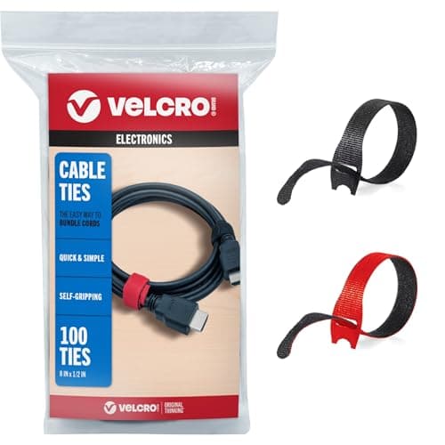 VELCRO Brand ONE-WRAP Multicolor Cable Ties 60Pk 8" x 1/2" Straps ...