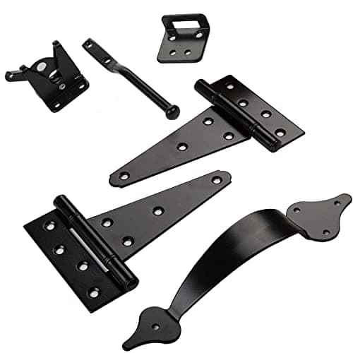 Barrette Outdoor Living Heavy-Duty Wood Gate Kit - Black 73044834 - The ...