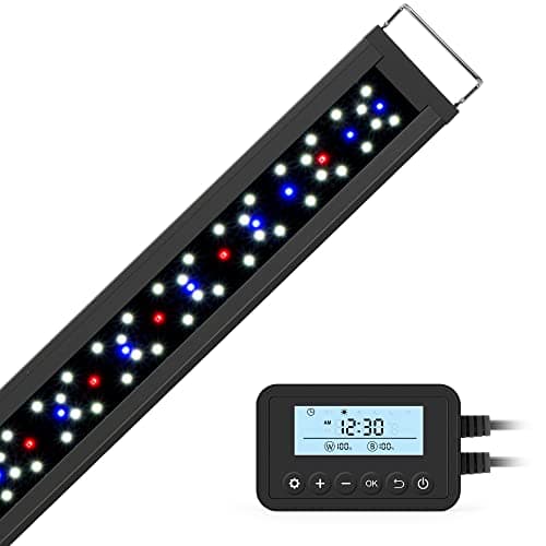 NICREW SkyLED RGB+W Fish Tank Light, Full-Spectrum Planted Aquarium LED ...