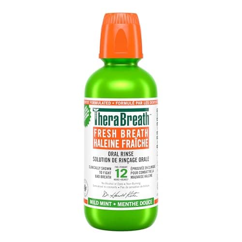 Amazon.com : TheraBreath Fresh Breath Mouthwash, Icy Mint Flavor ...