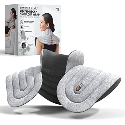 Calming Heat™ Massaging Weighted Heating Pad by Sharper Image