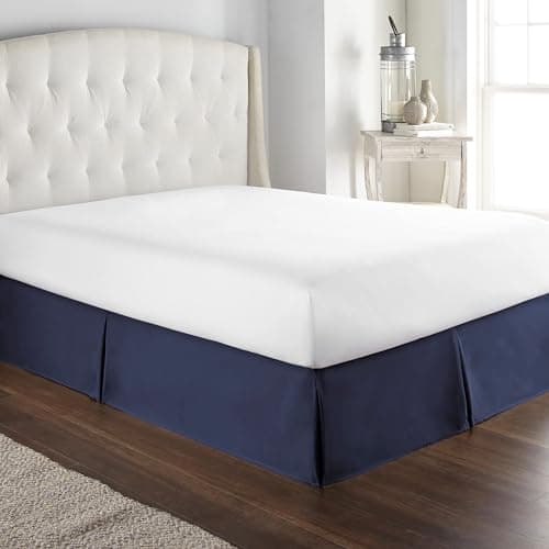 Collections Etc Eyelet Floral Scalloped Elastic Dust Ruffle Bed Skirt ...