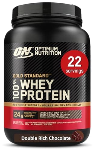 Optimum Nutrition Gold Standard 100% Whey Protein Powder, Double ...