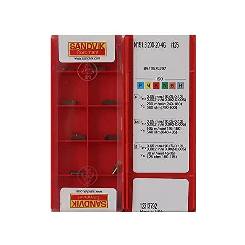 Sandvik Coromant 5735459 CoroCut® XS Threading Insert, ANSI Code: MATL ...
