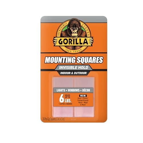 Gorilla Clear Mounting Tape Squares 24Pk – Ajax Spurway Fasteners