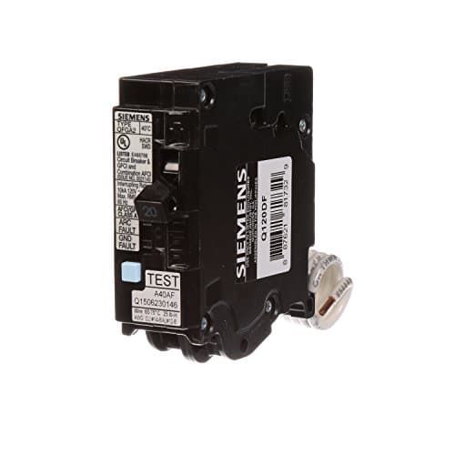 Siemens QA120DFCP Dual Function AFCI/GFCI Breaker