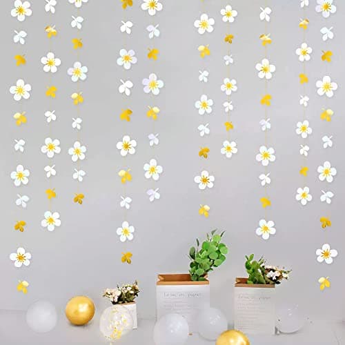 Metallic Border Gold Paper Fan Decoration Set, 4pc in 2024 | Paper fan ...