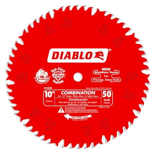 Freud Diablo D1050X 10-Inch 50-Tooth ATB Combination Saw Blade
