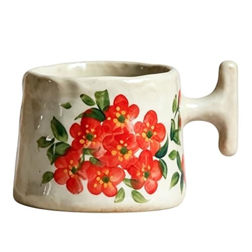 Ten Thousand Villages Floral Ceramic Mug
