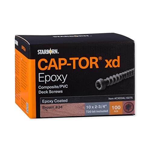 Starborn Industries Cap-Tor xd Screws for PVC & Composite Decking ...