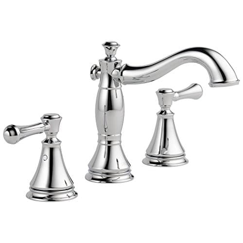 Delta Cassidy 8 in. Widespread Double-Handle Bathroom Faucet with Pull ...