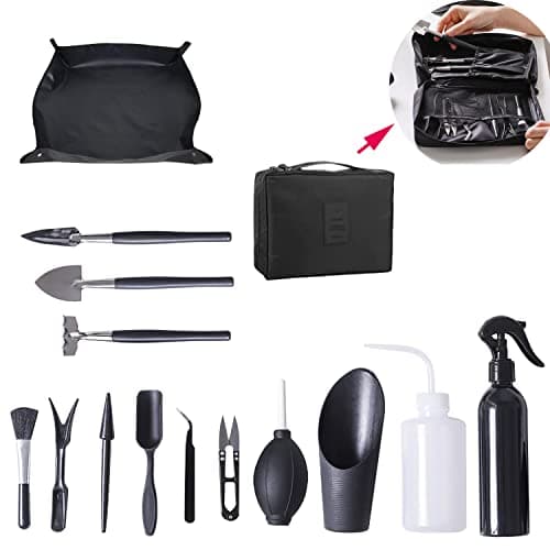 Amazon.com : Garden Succulent Kit with Organizer Bag, Indoor Mini Hand ...