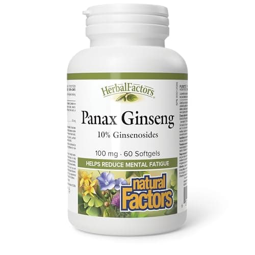 Amazon.com: HerbalFactors by Natural Factors, Panax Ginseng, Promotes ...