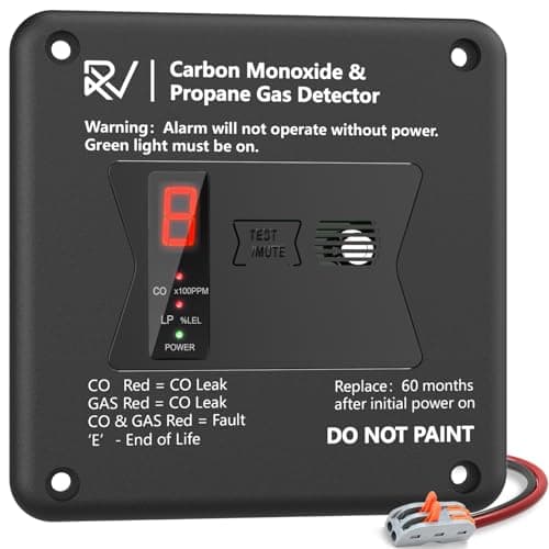 Atwood 36681 RV Carbon Monoxide / Propane Leak Detector / Alarm - White