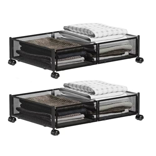 Under Bed Storage Drawers With Wheels Jalun Underbed Storage Drawer On
