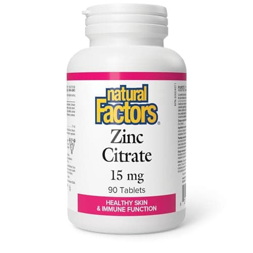 NATURAL FACTORS Zinc Citrate, 25 mg, 90 Tablets – Natures Health Shoppe