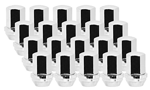 SUCOSO M14x1.5 Lug Nuts with Cone Seat, 24PCS Chrome 3/4"(19mm) Hex 1.8 ...