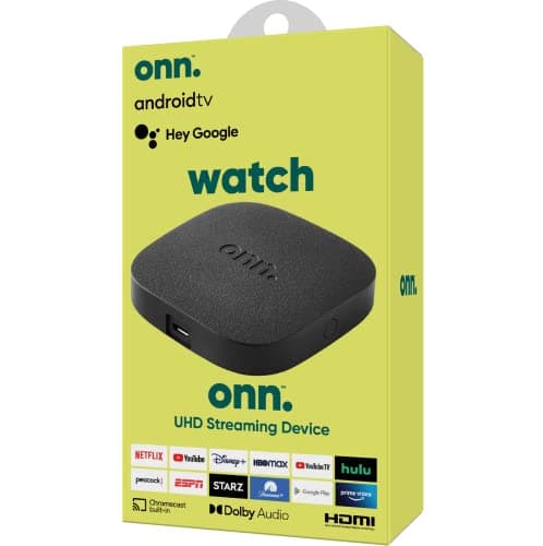 Onn. clé de streaming Android TV 4K