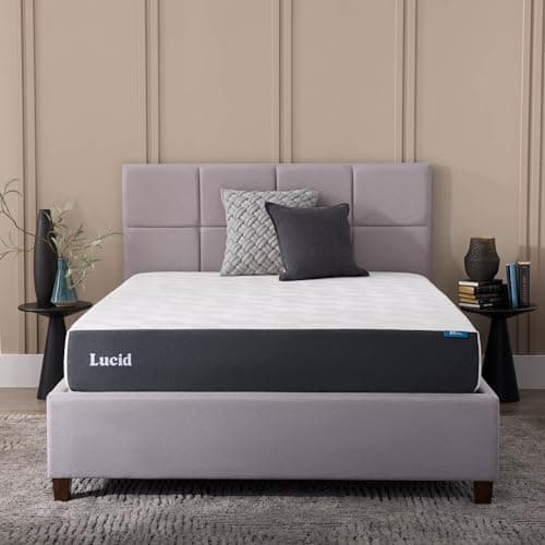 LUCID matelas VR en mousse à mémoire infusée de gel de 10 pouces